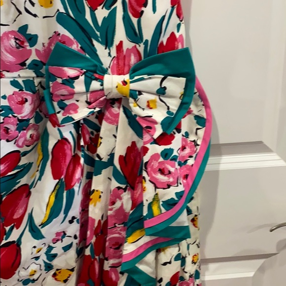 Stunning Vintage Floral Strapless Dress - Picture 2 of 5